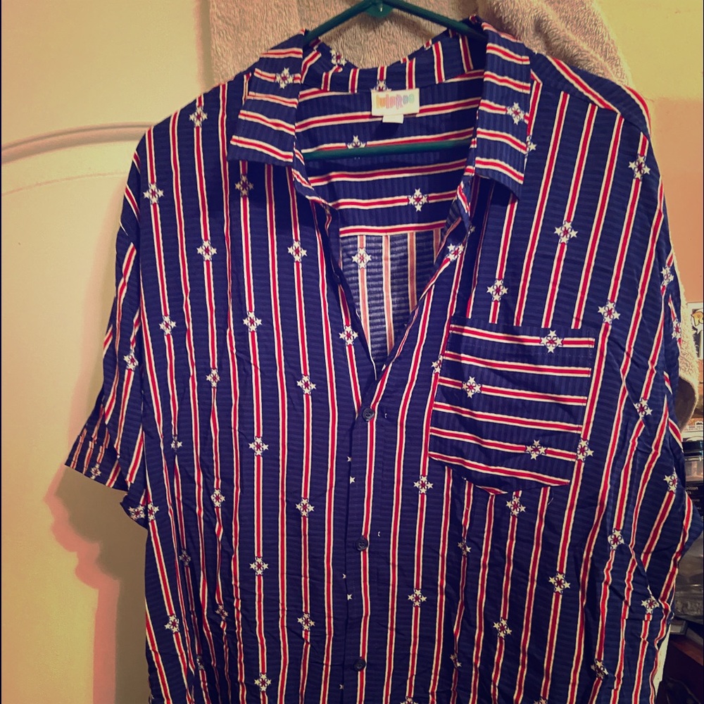 XS LulaRoe Button Up